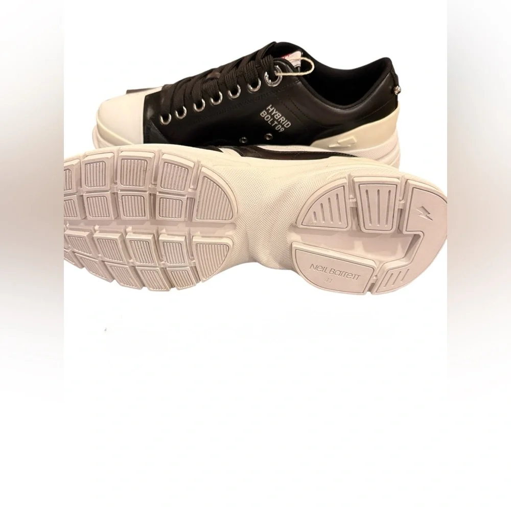Neil Barrett Hybrid Bolt 09Leather Sneakers Sz 8